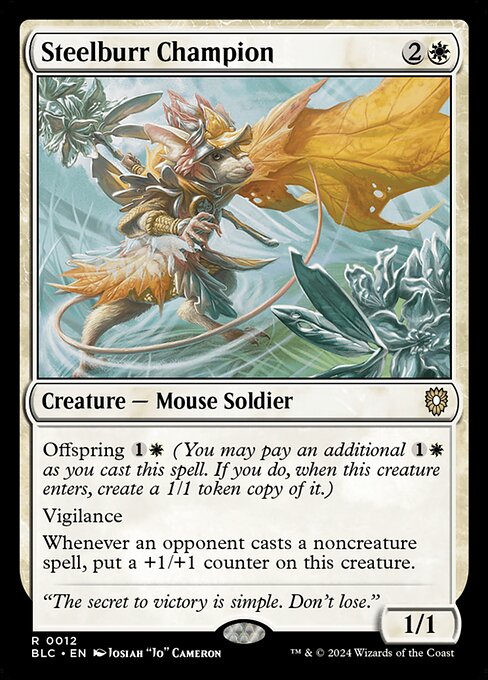 鋼毛玉の英雄/Steelburr Champion [BLC][FOIL]