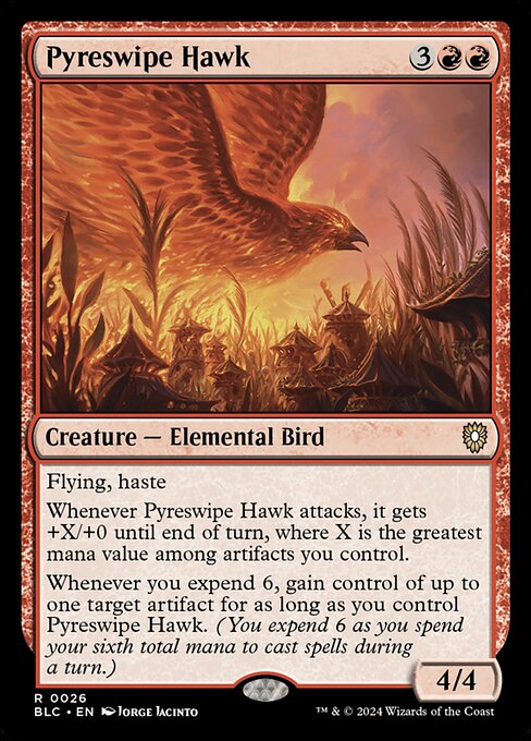 火掻き鷹/Pyreswipe Hawk [BLC]