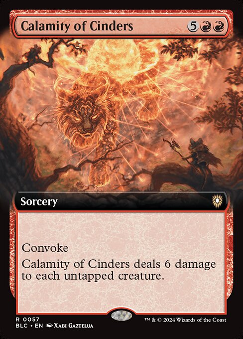 燃えがらの災厄/Calamity of Cinders [BLC][拡張アート][FOIL]