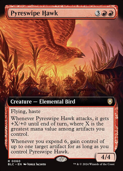 火掻き鷹/Pyreswipe Hawk [BLC][拡張アート][FOIL]