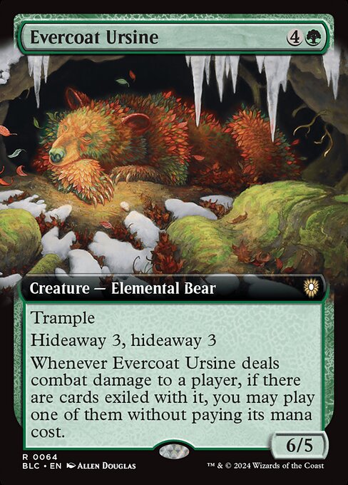 常緑皮の熊/Evercoat Ursine [BLC][拡張アート][FOIL]