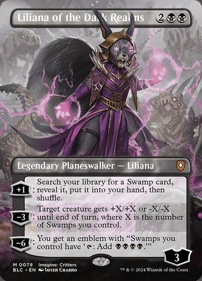 闇の領域のリリアナ/Liliana of the Dark Realms [BLC][ボーダーレス][FOIL]