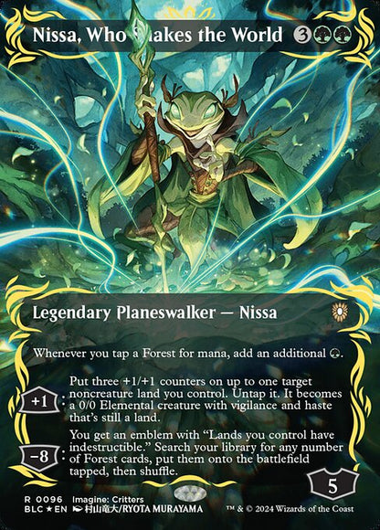 世界を揺るがす者、ニッサ/Nissa, Who Shakes the World [BLC][ボーダーレス][FOIL][レイズド]