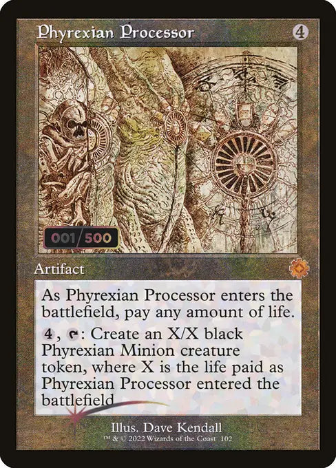 ファイレクシアの処理装置/Phyrexian Processor [BRO-Retro][設計図][FOIL][ダブルレインボウ]