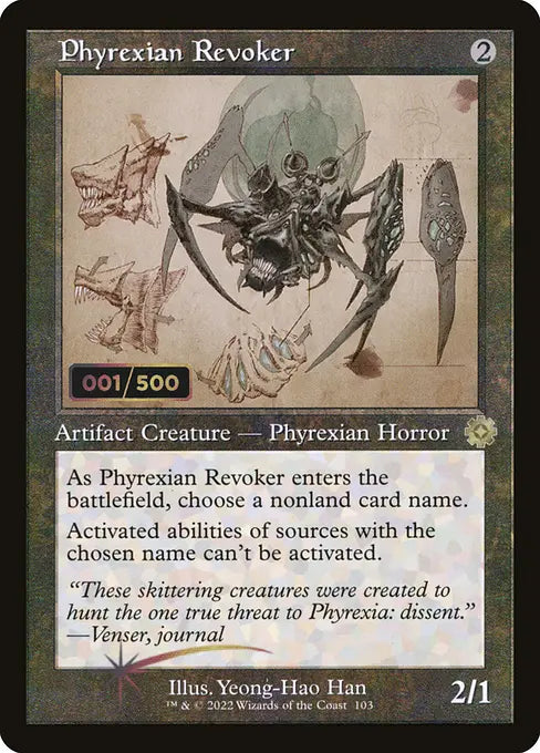 ファイレクシアの破棄者/Phyrexian Revoker [BRO-Retro][設計図][FOIL][ダブルレインボウ]