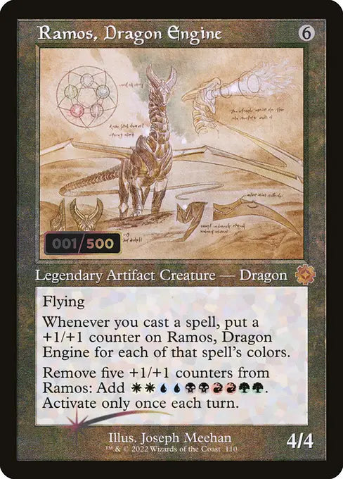 ドラゴン・エンジン、レイモス/Ramos, Dragon Engine [BRO-Retro][設計図][FOIL][ダブルレインボウ]