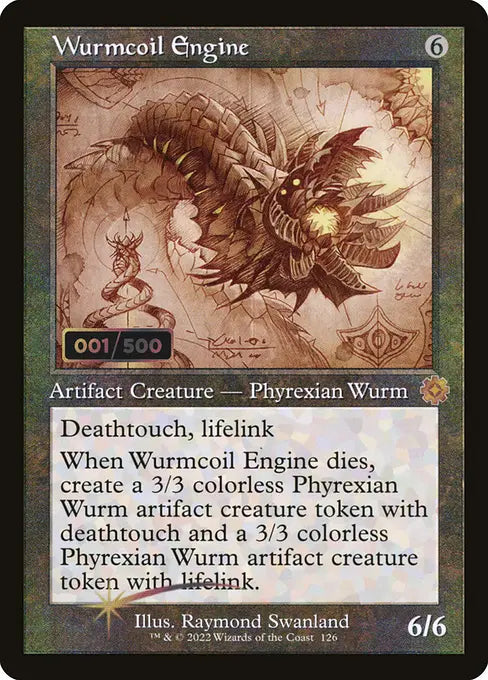 ワームとぐろエンジン/Wurmcoil Engine [BRO-Retro][設計図][FOIL][ダブルレインボウ]