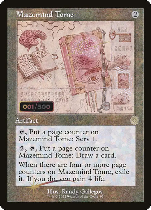 精神迷わせの秘本/Mazemind Tome [BRO-Retro][設計図][FOIL][ダブルレインボウ]