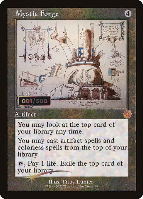 神秘の炉/Mystic Forge [BRO-Retro][設計図][FOIL][ダブルレインボウ]