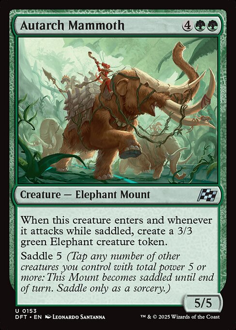 僭王マンモス/Autarch Mammoth [DFT][FOIL]