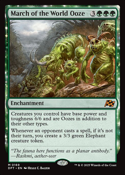 世界軟泥の進撃/March of the World Ooze [DFT][FOIL]