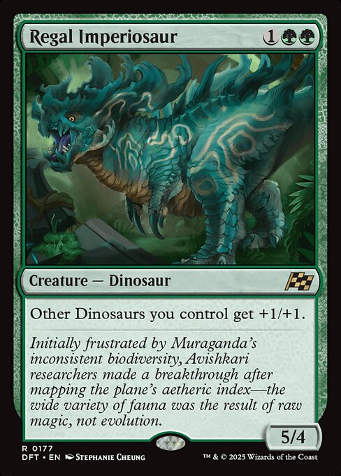 威厳ある放漫トカゲ/Regal Imperiosaur [DFT][FOIL]