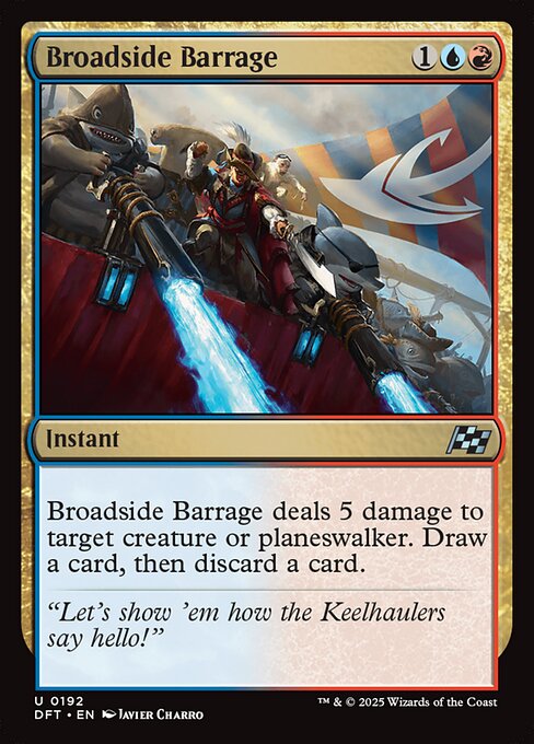 舷側砲の一斉射撃/Broadside Barrage [DFT][FOIL]