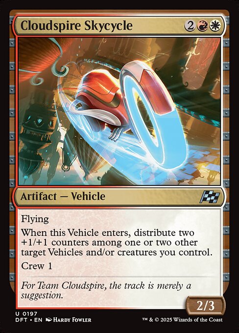 クラウドスパイアの飛空二輪車/Cloudspire Skycycle [DFT][FOIL]