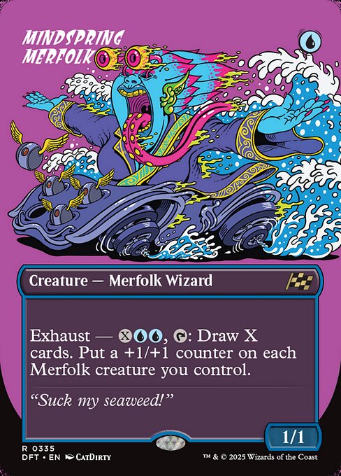 思考の泉のマーフォーク/Mindspring Merfolk [DFT-BF][ボーダーレス][FOIL]