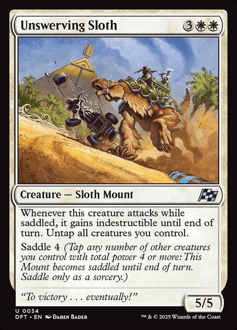 迂回知らずのナマケモノ/Unswerving Sloth [DFT][FOIL]