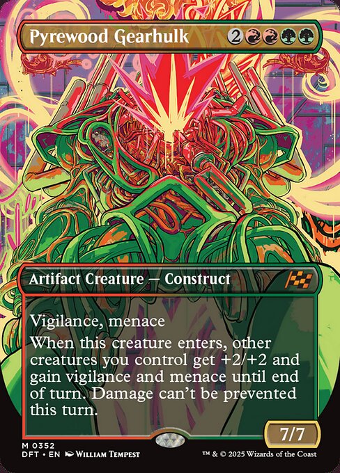 葬薪の機械巨人/Pyrewood Gearhulk [DFT-BF][ボーダーレス][FOIL]