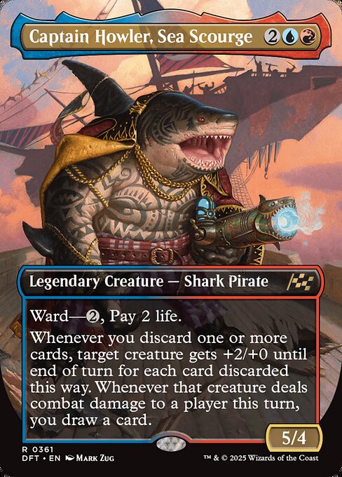 海の災い魔、ハウラー船長/Captain Howler, Sea Scourge [DFT-BF][ボーダーレス][FOIL]