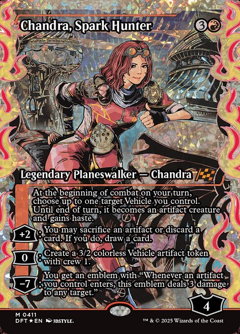 灯を追う者、チャンドラ/Chandra, Spark Hunter [DFT-BF][ショーケース][FOIL][フラクチャー]