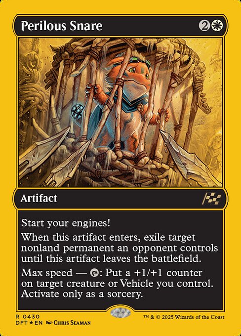 危険な罠/Perilous Snare [DFT-BF][FOIL][ファーストプレイス]