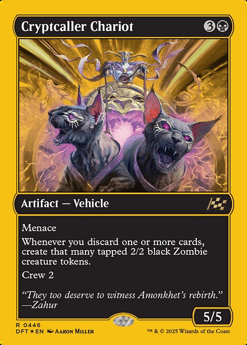 墓所呼びの戦車/Cryptcaller Chariot [DFT-BF][FOIL][ファーストプレイス]