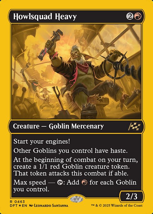 咆吼部隊の重量級/Howlsquad Heavy [DFT-BF][FOIL][ファーストプレイス]