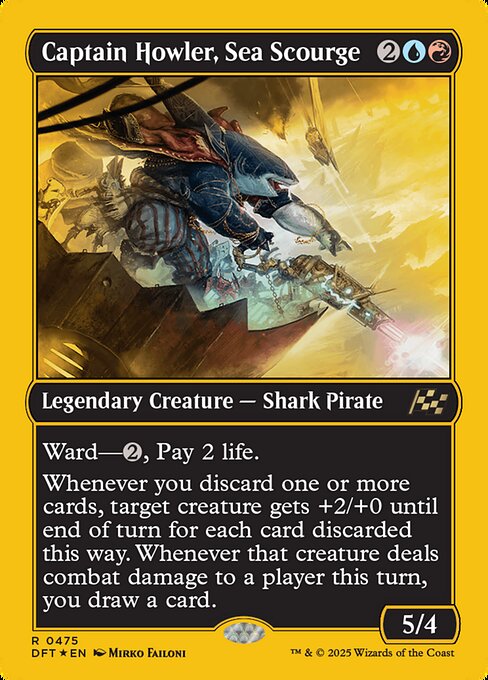 海の災い魔、ハウラー船長/Captain Howler, Sea Scourge [DFT-BF][FOIL][ファーストプレイス]