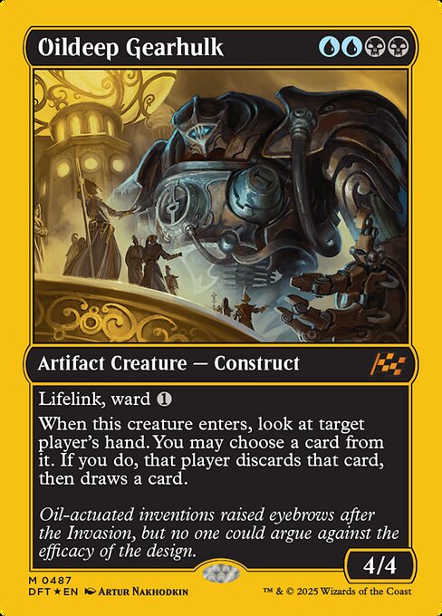 油浸の機械巨人/Oildeep Gearhulk [DFT-BF][FOIL][ファーストプレイス]