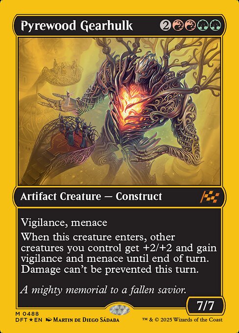 葬薪の機械巨人/Pyrewood Gearhulk [DFT-BF][FOIL][ファーストプレイス]