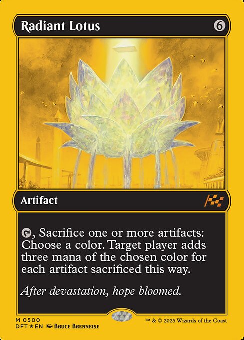 光輝の睡蓮/Radiant Lotus [DFT-BF][FOIL][ファーストプレイス]