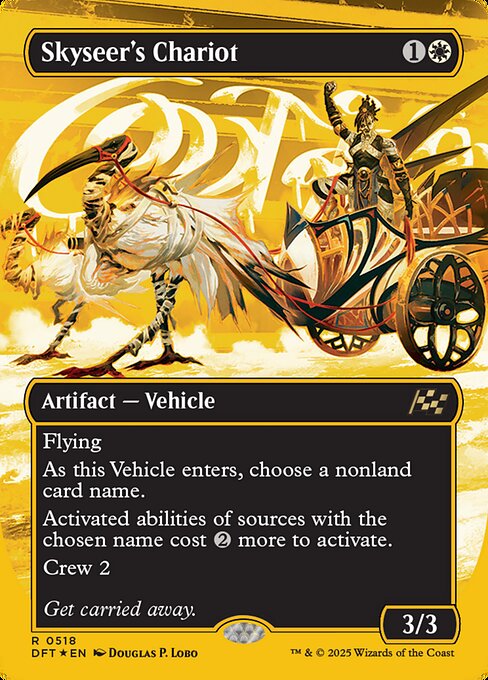 空見の戦車/Skyseer's Chariot [DFT-BF][ボーダーレス][FOIL][ファーストプレイス]
