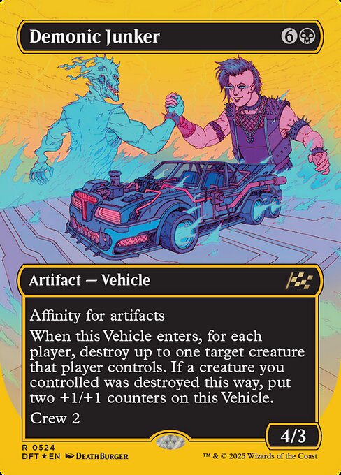 悪魔の破砕機/Demonic Junker [DFT-BF][ボーダーレス][FOIL][ファーストプレイス]