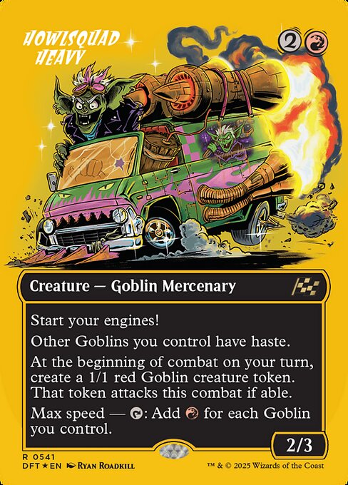 咆吼部隊の重量級/Howlsquad Heavy [DFT-BF][ボーダーレス][FOIL][ファーストプレイス]