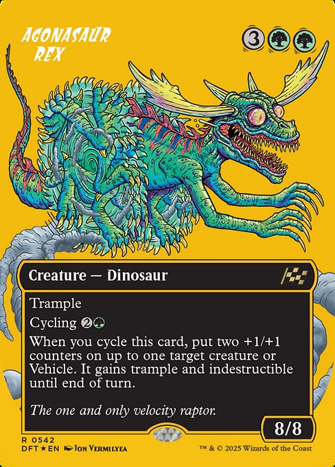 アゴナサウルス・レックス/Agonasaur Rex [DFT-BF][ボーダーレス][FOIL][ファーストプレイス]