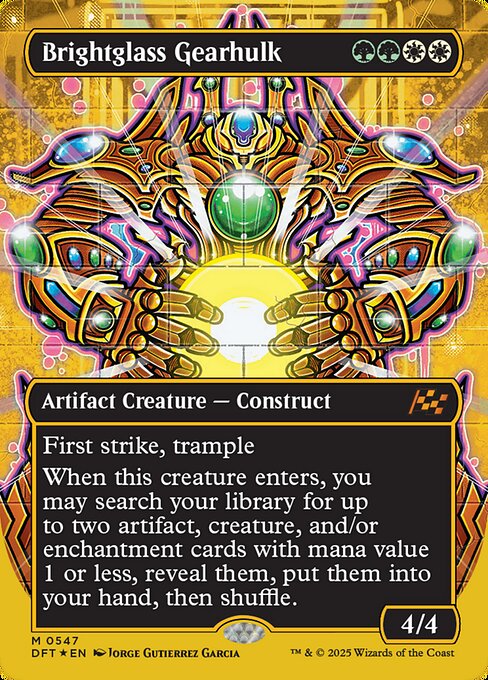 輝晶の機械巨人/Brightglass Gearhulk [DFT-BF][ボーダーレス][FOIL][ファーストプレイス]