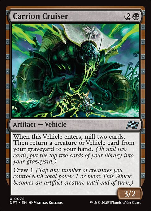 屍肉戦闘車/Carrion Cruiser [DFT][FOIL]