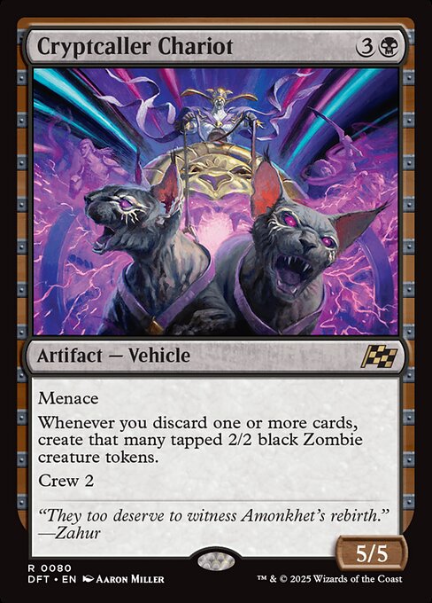 墓所呼びの戦車/Cryptcaller Chariot [DFT][FOIL]