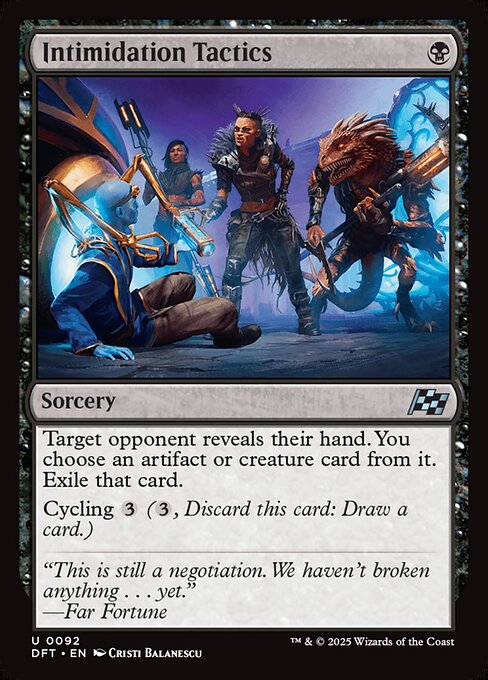 脅迫戦術/Intimidation Tactics [DFT][FOIL]