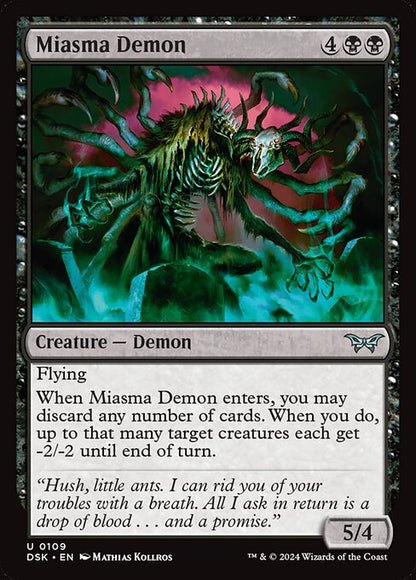 瘴気の悪魔/Miasma Demon [DSK][FOIL]