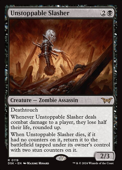 止められぬ斬鬼/Unstoppable Slasher [DSK][FOIL][プレリリース]