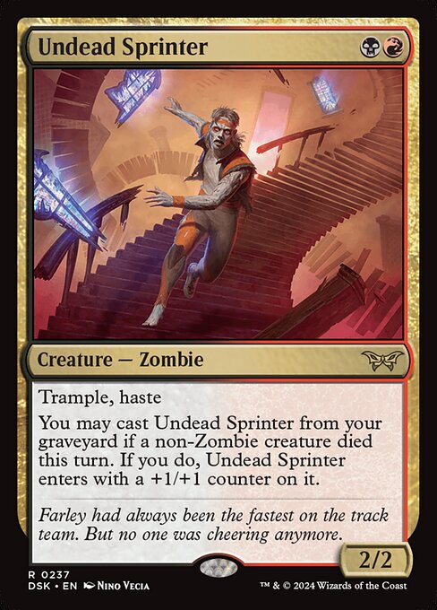 不死の疾走者/Undead Sprinter [DSK][FOIL][プレリリース]