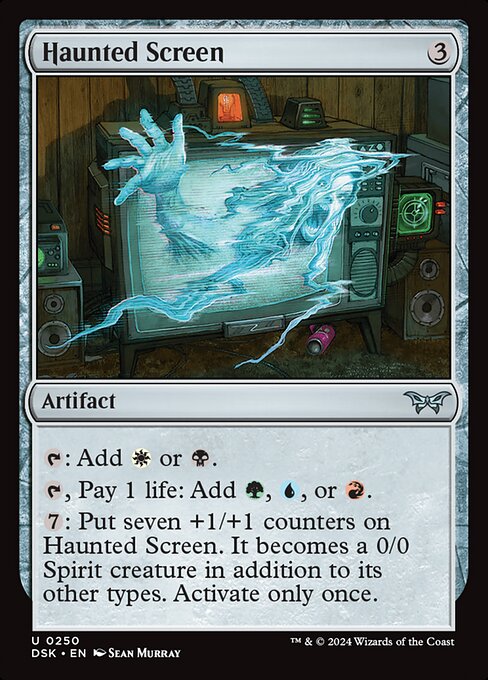 呪われた画面/Haunted Screen [DSK][FOIL]