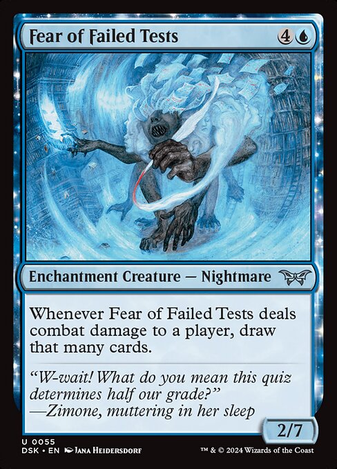 落第への恐怖/Fear of Failed Tests [DSK][FOIL]