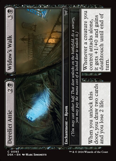 見捨てられた屋根裏部屋 /Derelict Attic - 見晴台/Widow's Walk [DSK][FOIL]