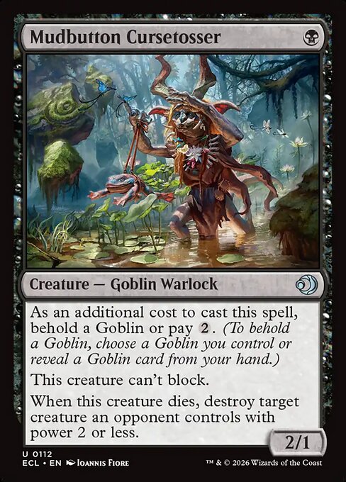 泥デコの呪い投げ/Mudbutton Cursetosser [ECL][FOIL]