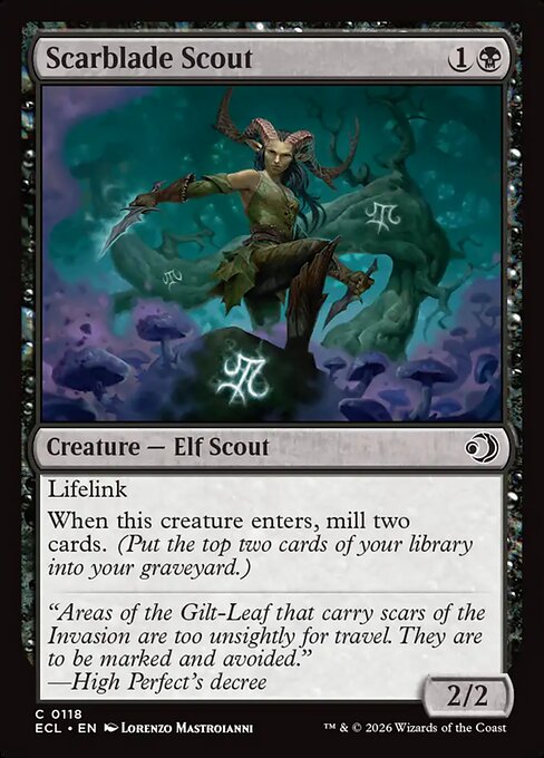 傷刃の斥候/Scarblade Scout [ECL][FOIL]