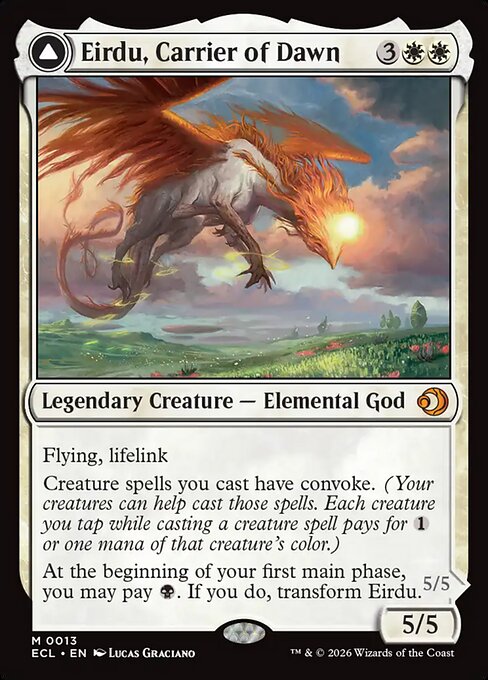 払暁をもたらすもの、エイルドゥ/Eirdu, Carrier of Dawn - 黄昏をもたらすもの、イシルー/Isilu, Carrier of Twilight [ECL][FOIL]