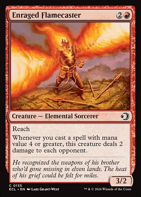 怒れる炎術士/Enraged Flamecaster [ECL][FOIL]