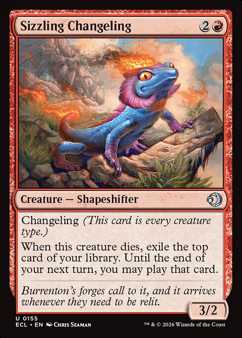 猛炎の変わり身/Sizzling Changeling [ECL][FOIL]
