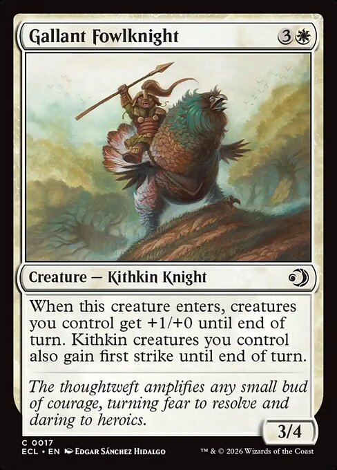 勇敢な鶏騎士/Gallant Fowlknight [ECL][FOIL]